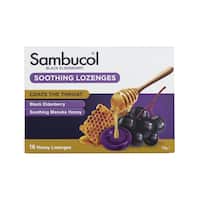 sambucol lozenges soothing throat 16pk