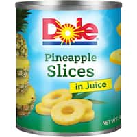 dole pineapple slices in juice 822g