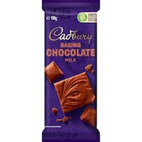 cadbury baking milk chocolate block  180g