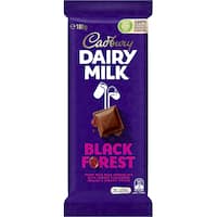 cadbury chocolate block dairy milk black forest 180g