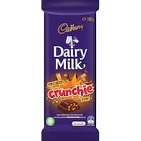 cadbury chocolate block packed with crunchie 180g