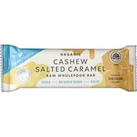 ceres organics raw wholefood snack bar salted caramel 50g