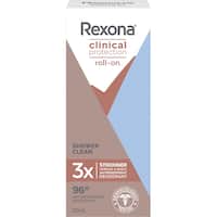 rexona women clinical protection antiperspirant roll on shower clean 50mL