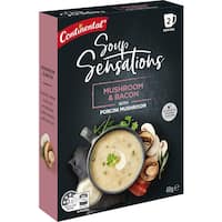 continental sensations instant soup mushroom & bacon 48g 2pk