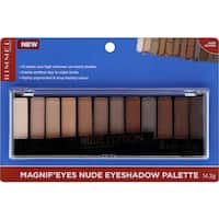 rimmel magnif'eyes eye shadow nude 12 palette 14.2g