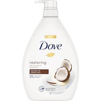 dove body wash restoring coconut almond oil 1L