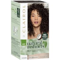 clairol natural instincts hair colour nutmeg 4 dark brown 1pk