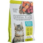 omega plus dry cat food salmon and beef 500g