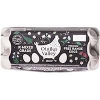 otaika valley eggs 10pk free range mixed grade