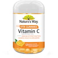 natures way adults vita gummies vitamin c orange flavour pastilles 120pk