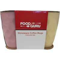 food guru mugs stoneware set of 4