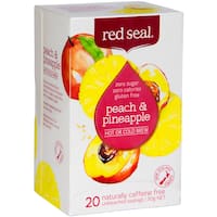 red seal fruit tea peach & pineapple hot and cold brew 20pk
