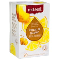 red seal fruit tea lemon & ginger hot and cold brew 20pk