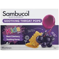 sambucol kids lozenges throat pops 8pk