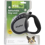 vitapet dog lead retractable med-large dog 5mtr