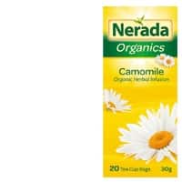 nerada organic herbal tea bags camomile 20pk