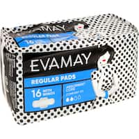 evamay ultrathin pads regular wings 16pk