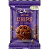 cadbury baking chips real dark chocolate 200g