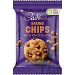 cadbury baking choc milk chips 200g