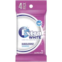 wrigleys extra chewing gum white bubble mint 56g