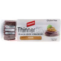 fantastic thinner bites rice crackers black rice & sesame 100g