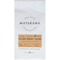 matakana coffee roasters plunger village market blend 200g