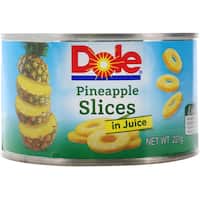 dole tropical pineapple slices in juice 227g