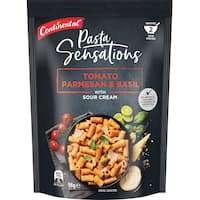 continental pasta & sauce pasta dish creamy tomato parmesan & basil 98g