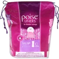 poise active womens continence pads micro liners extra light 10pk