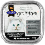 vip fussy cat grain free cat food chicken turkey cranberry 85g