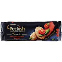 peckish fancies crackers tomato & basil tortellini 90g
