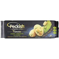 peckish fancies crackers cheddar & chives 90g