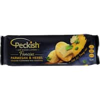 peckish fancies crackers parmesan & herb 90g