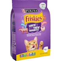 friskies adult dry cat food surfin & turfin favourites 1kg