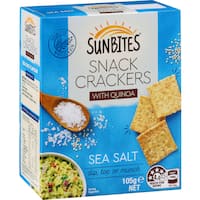 sunbites crackers sea salt 105g