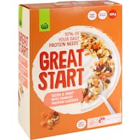 countdown great start cereal protein - fruits & seeds 400g