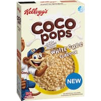 kelloggs coco pops cereal white choc 350g