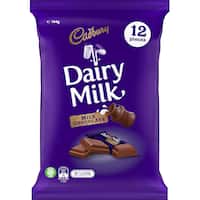 cadbury individually wrapped dairy milk 144g 12pk