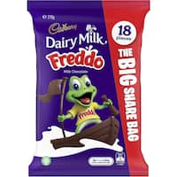 cadbury dairy milk freddo individually wrapped share bag 216g 18pk