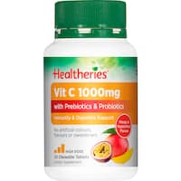 healtheries vitamin c with biotics 1000mg 30pk