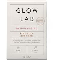 glow lab soap pink clay 90g