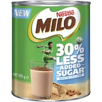 nestle milo drinking chocolate 30% less added sugar 395g