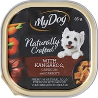 my dog natural dog food kangaroo, capsicum & carrot 85g