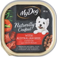 my dog natural dog food aus beef & capsicum 85g