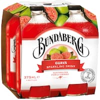 bundaberg soft drink sparkling guava 4pk