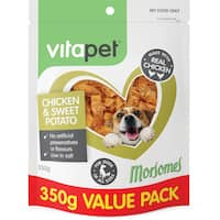 vitapet morsomes dog treats chicken & sweet potato 350g