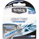 schick quattro razor blades titanium 5 4pk