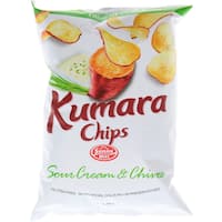 sunny hills kumara chips sour cream & chives 120g