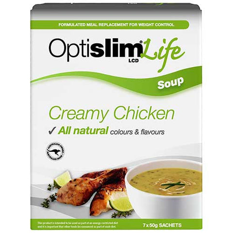 Optislim Life Instant Soup Creamy Chicken 7pk