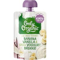 only organic kids meal banana vanilla & greek yoghurt 100g